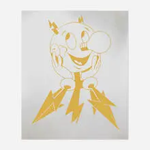 John Armleder, Untitled, 2008, screenprint on Mylar