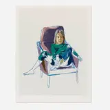 Alice Neel, Olivia, 1980, screenprint in colors