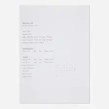 Martin Creed, Work No. 118, 1995, printed paper