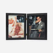 Barbara Bloom, Reading Lolita in the Dark, 1994, double-hinged frame in custom box, audio cassette tape