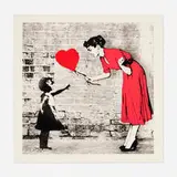 Thierry Guetta, Love Catcher (Red), 2023, screenprint in colors