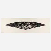 Ellsworth Kelly, Dark Gray Curve (State I), 1988, lithograph on Arches Cover