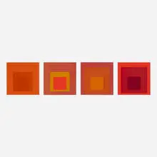 Folio II Folder 27 (from the Formulation: Articulation portfolio) by Josef Albers, 1972, screenprint in colors, sold Aug 2024