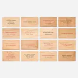 Jenny Holzer, Truisms (sixteen postcards), screenprint on wood