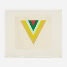 Kenneth Noland, Echo, 1978, aquatint in colors with embossing on Arches