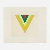 Kenneth Noland, Echo, 1978, aquatint in colors with embossing on Arches