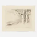 Helen Lundeberg, Moonrise, 1948, lithograph
