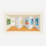 Patrick Hughes, Retrospective, 2000, three-dimensional archival pigment print with hand-coloring in acrylic vitrine