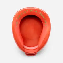 Repository (Red/Green) by John Baldessari, 2002, glazed ceramic, sold Aug 2024