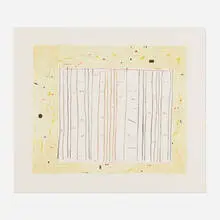 Gene Davis, Yellow Jack, 1979, lithograph in colors