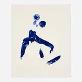 Yves Klein, Monique (from the Anthropométries series), 2004, lithograph in colors on Johannot