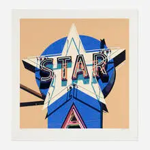 Robert Cottingham, Star, 2009, screenprint in colors