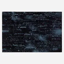 Cincinnati II by Jim Dine, 1969, lithograph on Fabriano black paper, sold Aug 2024
