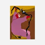 Jacob Lawrence, Untitled (from the Hiroshima series), 1983, screenprint in colors