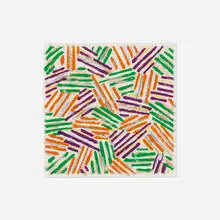 Jasper Johns, Cross Hatch, 1977, screenprint in colors on Patapar printing parchment