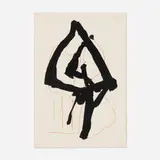 Beau Geste II (from the Beau Geste suite) by Robert Motherwell, 1989, lithograph in colors on Arches Cover, sold Aug 2024