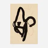 Beau Geste III (from the Beau Geste suite) by Robert Motherwell, 1989, lithograph in colors on Arches Cover, sold Aug 2024