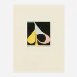 Richard Diebenkorn, Tri-Color Spade (from the Five Spades portfolio), 1982, etching and aquatint in colors on BFK Rives