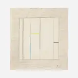 Burgoyne Diller, Untitled, 1961, graphite and colored pencil on paper