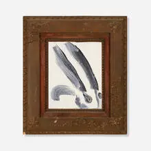 Untitled by Hunt Slonem, 2012, oil on panel in artist's frame, sold Jul 2024