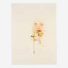 Rachel Niffenegger, Wax Master, 2009, watercolor, acrylic, gouache and wax on paper