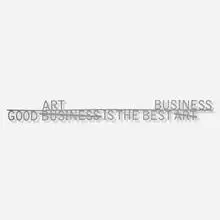 Eldon Garnet, Good Art is the Best Business, 2008, laser-cut aluminum