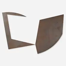 James Reineking, Quadrant with 90° Mass Displacement I, 1975, galvanized steel