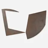 James Reineking, Quadrant with 90° Mass Displacement I, 1975, galvanized steel