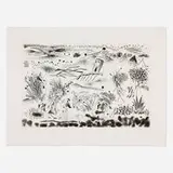 David Sharpe, Landscape, lithograph on Somerset