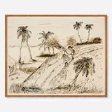 David Sharpe, Untitled, 1987, ink on Strathmore in artist's frame