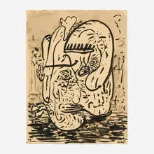 Jim Lutes, The Conjoined, 1993, ink on Sakamoto