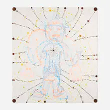 Bester's best by Reed Anderson, c. 2000, mixed media on paper, sold Jul 2024