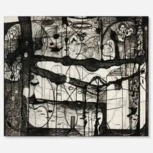 Richard Hull, Notes, 1999, charcoal on paper