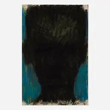 Lester Johnson, Untitled (Head), 1961, pastel on paper