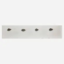 Metal Shoes 2 by Richard Tuttle, 2009, aquatint, drypoint, copper plate embossment on paper, sold Jul 2024