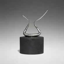 José de Rivera, Construction, c. 1970, stainless steel, painted wood