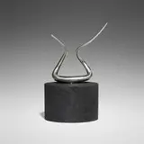 José de Rivera, Construction, c. 1970, stainless steel, painted wood