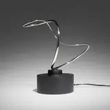 José de Rivera, Construction 2-6-77 (Kinetic Sculpture), 1978, stainless steel, painted wood