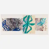 Steven Sorman, At Least, 1988, lithograph and collage on paper