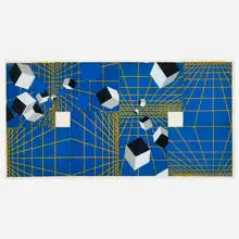 Untitled by Mel Bochner, 1995, mixed media on four sheets of paper, sold Jul 2024