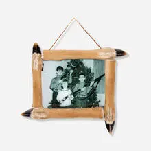 Robert Beck, The Family Photograph (Christmas 1968), 2000, C-print in artist-made deer hoof frame
