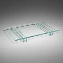 Jenny Holzer, Protect Me From What I Want (Sushi Platter), 1997, etched glass