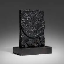 Anthony Pearson, Arrangement, 2007, bronze relief with cobalt patina