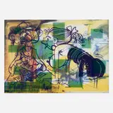 Sigmar Polke, Leave the Lab and Enter the Office, 1991, offset lithograph in colors