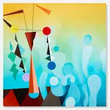 Helmut Barnett, Seashore Antics - A Fantasy, 2007, acrylic on canvas