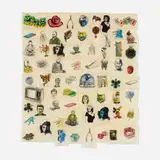 Jane Hammond, Untitled (Green Rushmore), 1999, ink and watercolor on paper