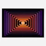 Jean-Pierre Yvaral, Progression Polychrome B, 1971, acrylic on canvas