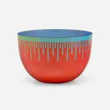 Richard Anuszkiewicz, Untitled (Bowl), 1976, enameled steel