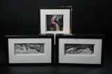 Jeanne Petrosky, Hidden, INCOMING MOOD and WHISPER OF BLUE: THREE WORKS, each signed and dated 91 in pencil lower margin