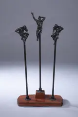 Jay Hall Carpenter, Three Male Figures, Bronze - Height: 32 in